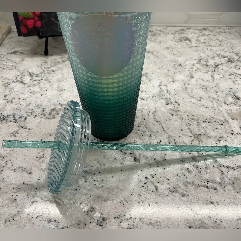 Starbucks Target Iridescent Teal Unicorn Grid Disco Tumbler. NWT. It’s WOW & HTF